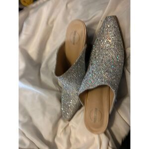 Ander Girl Rhinestone mules size 10